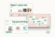MIEL / Social Media Report Kit, a Presentation Template by Eviory (Thumbnail 5 of 14)