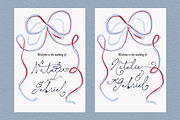 Elisabeth Darlington with Bows, a Script Font by PeachCreme (Thumbnail 5 of 22)