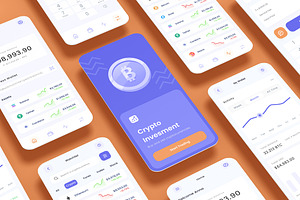 Crypto Trade Investment App UI Kit