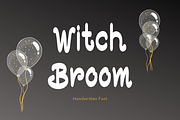 Witch Broom Font, a Script Font by Cutie_Kate_Studio (Thumbnail 1 of 13)
