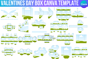 Valentine’s Gift Box Canva Template, a Design Template by Design Station (Thumbnail 1 of 5)