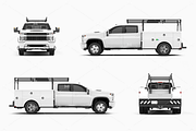 Pickup Truck Mockup 2 Service Body, a Product Mockup by Mockupix (Thumbnail 12 of 12)