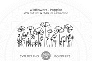 Wildflower SVG, poppy flower, an Object Graphic by Artisan Craft (Thumbnail 1 of 4)