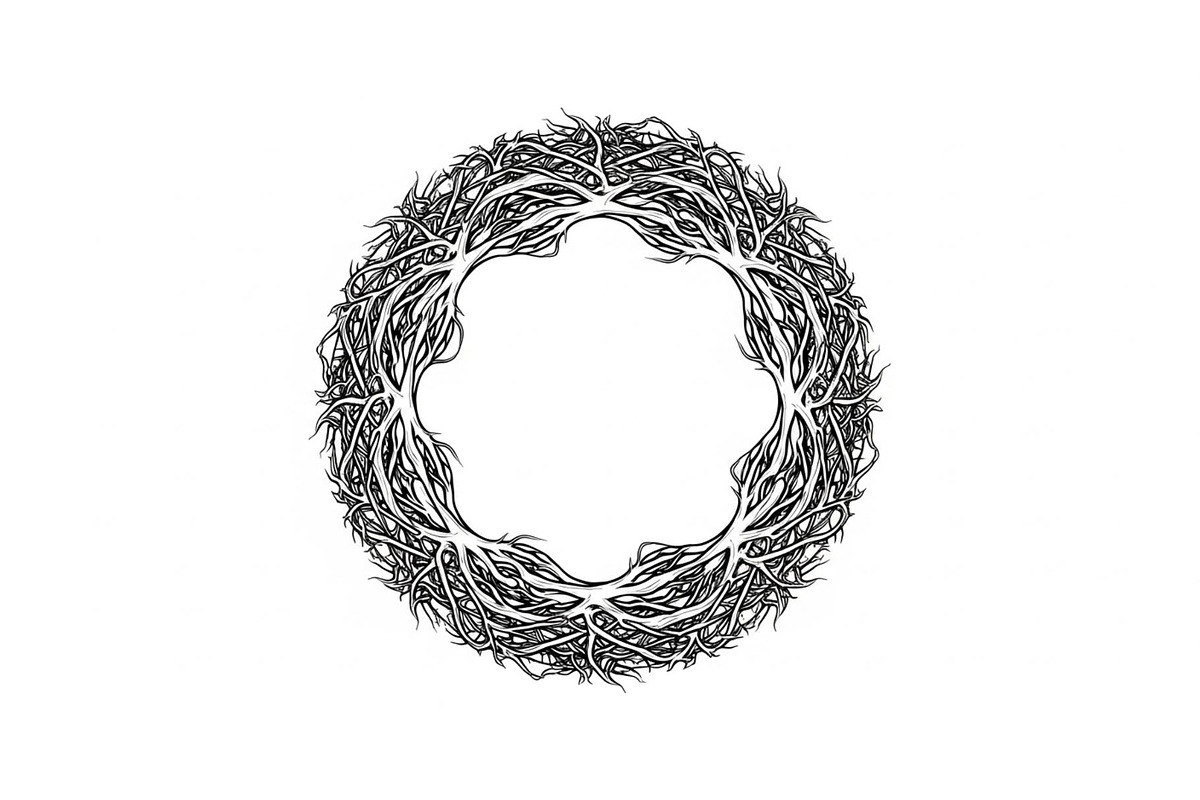 Hand Drawn Wreath Frame Bundle, an Illustration by yasushie (Photo 13 of 51)