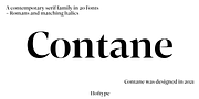 Contane, a Serif Font by Hoftype (Thumbnail 1 of 15)