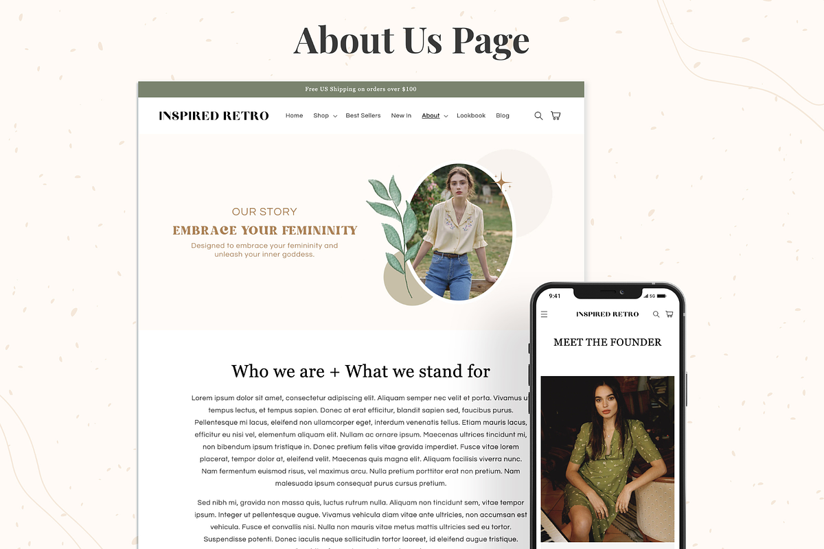 Retro - Boutique Shopify Theme, a Templates & Theme by InspiredTheme (Photo 3 of 8)