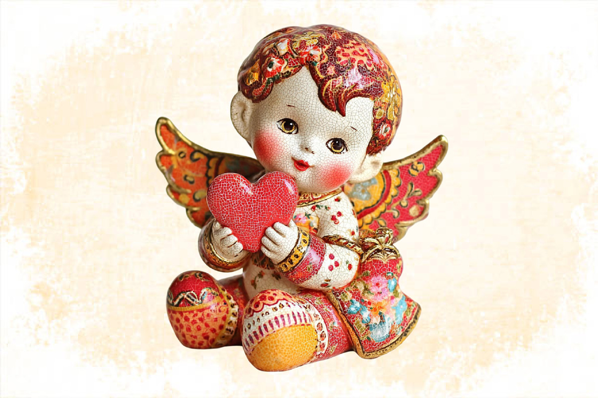 Vintage Cute Valentine's Day Clipart, an Illustration by SVGArt (Photo 2 of 8)