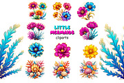Little mermaids clipart set png, an Object Graphic by JuliaStarArt-FantasyHome (Thumbnail 9 of 12)