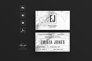 White marble bussiness card template, a Business Card Template by MH Design Template (Thumbnail 1 of 10)