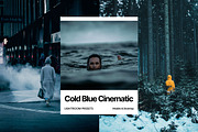 Cold Blue Cinematic Lightroom Preset, a Preset Add-On by PixaSquare (Thumbnail 1 of 9)