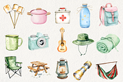 Cute Little Campers Clipart, an Illustration by NadiaTheronArt (Thumbnail 2 of 5)