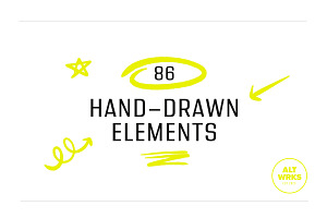 Drawn - 86 Hand-Drawn Elements