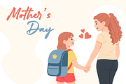 Happy Mother's Day Go To School, a Person Illustration by Mangustudio (Thumbnail 1 of 3)