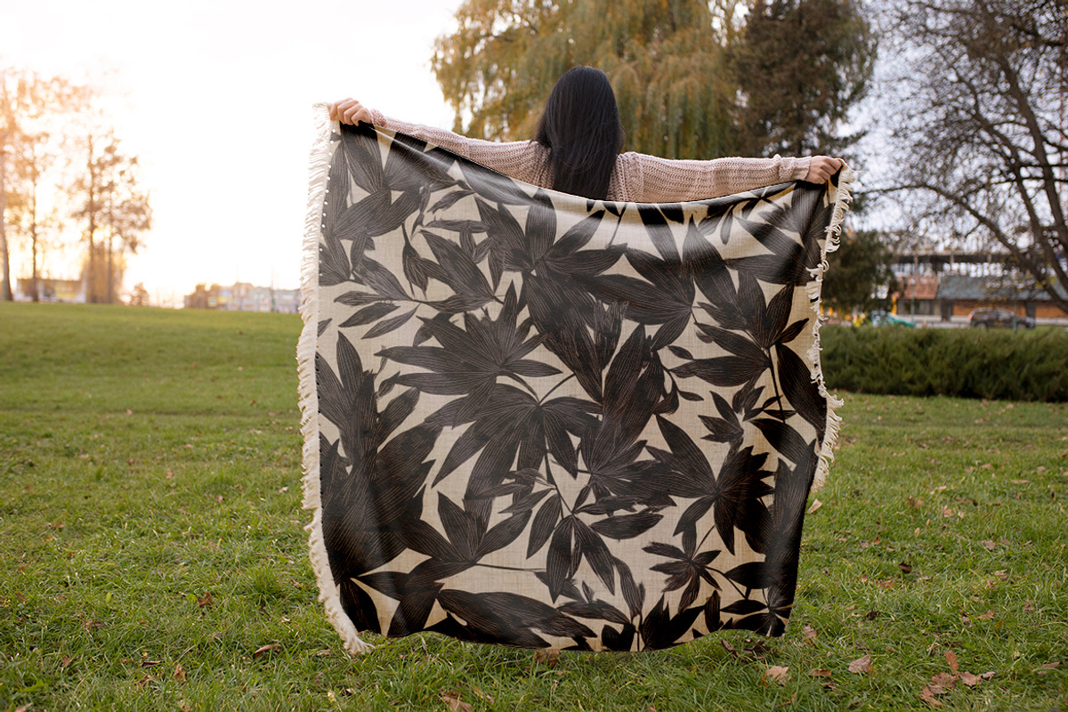 Charcoal Jungle Foliage Patterns, a Pattern Graphic by one-touch (Photo 7 of 9)