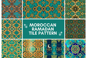 49 PNG Moroccan Ramadan Tile Pattern, a Background Graphic by adenpinkstore