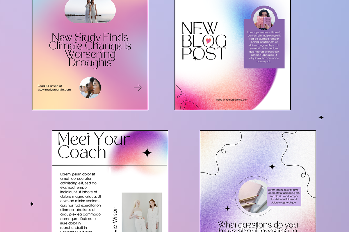 GLOW – Gradient Instagram Templates, a Templates & Theme by GothicStudio (Photo 6 of 9)