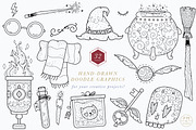 Magical Hand Drawn Clip Art, a Graphic by PetiteMarket (Thumbnail 2 of 3)