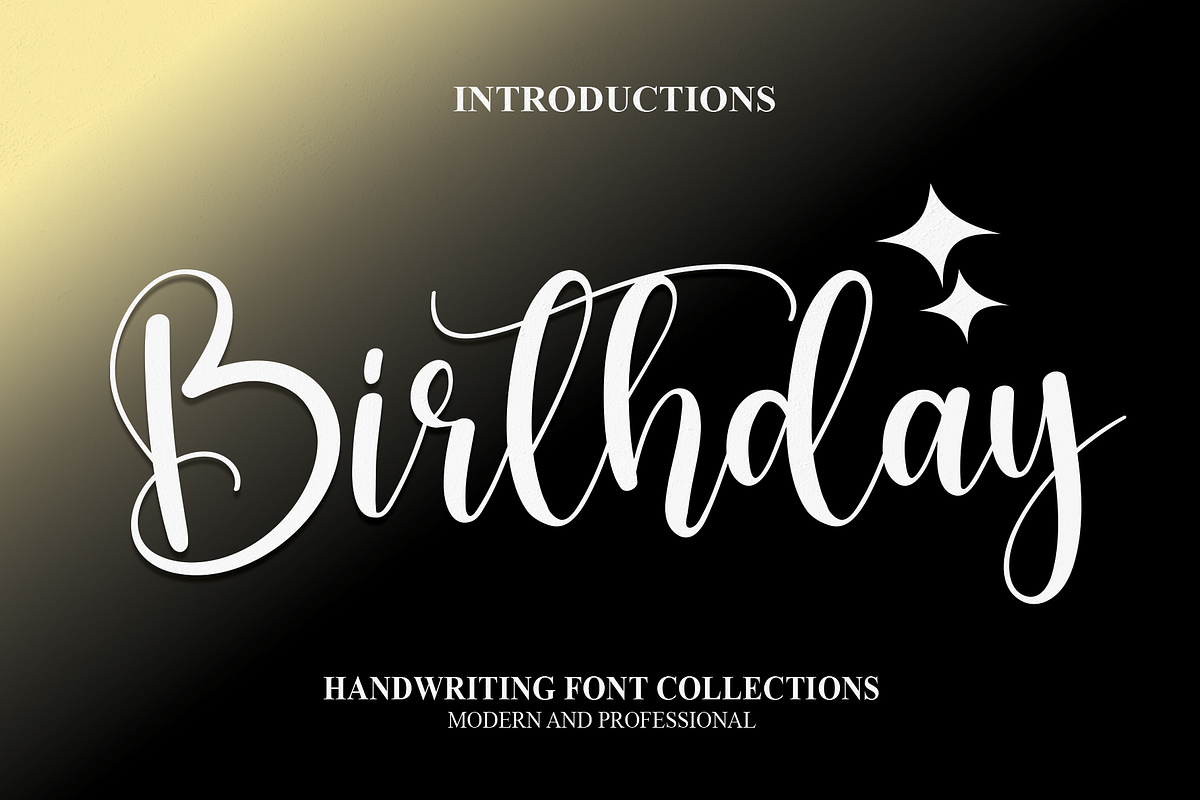 Birthday | Script Font, a Script Font by Scratchones (Photo 1 of 6)