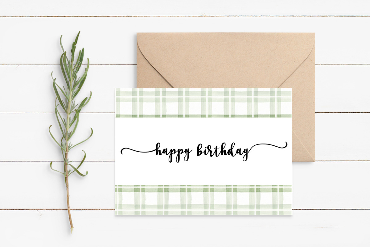 Watercolor Green & Brown Plaids, a Pattern Graphic by DailyMiracleDigitals,LLC (Photo 6 of 8)