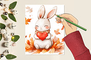 Cute Autumn Bunny Sublimation, an Illustration by CitraGraphics (Thumbnail 6 of 6)