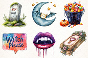 Halloween Sticker Png Bundle, an Illustration by Pixels.Craft (Thumbnail 3 of 7)