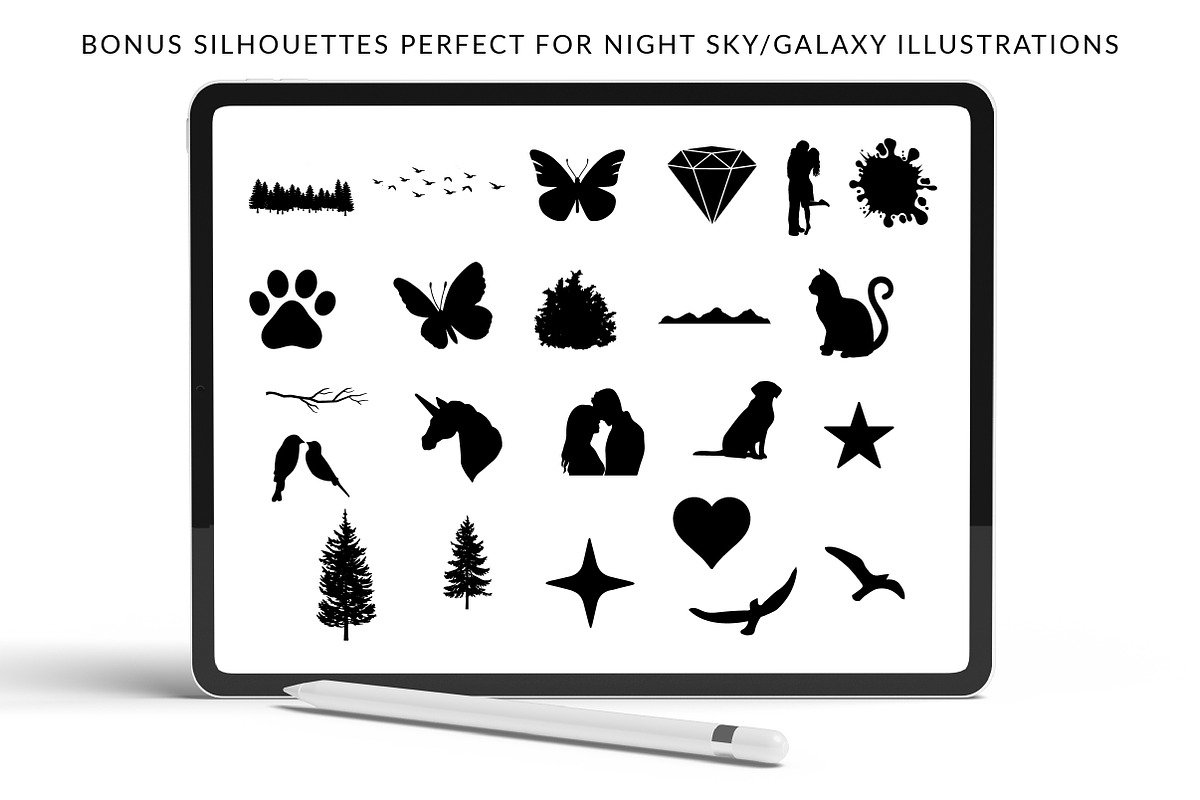 Galaxy Creator Kit for Procreate, a Brush Add-On by theinkaffair (Photo 6 of 9)