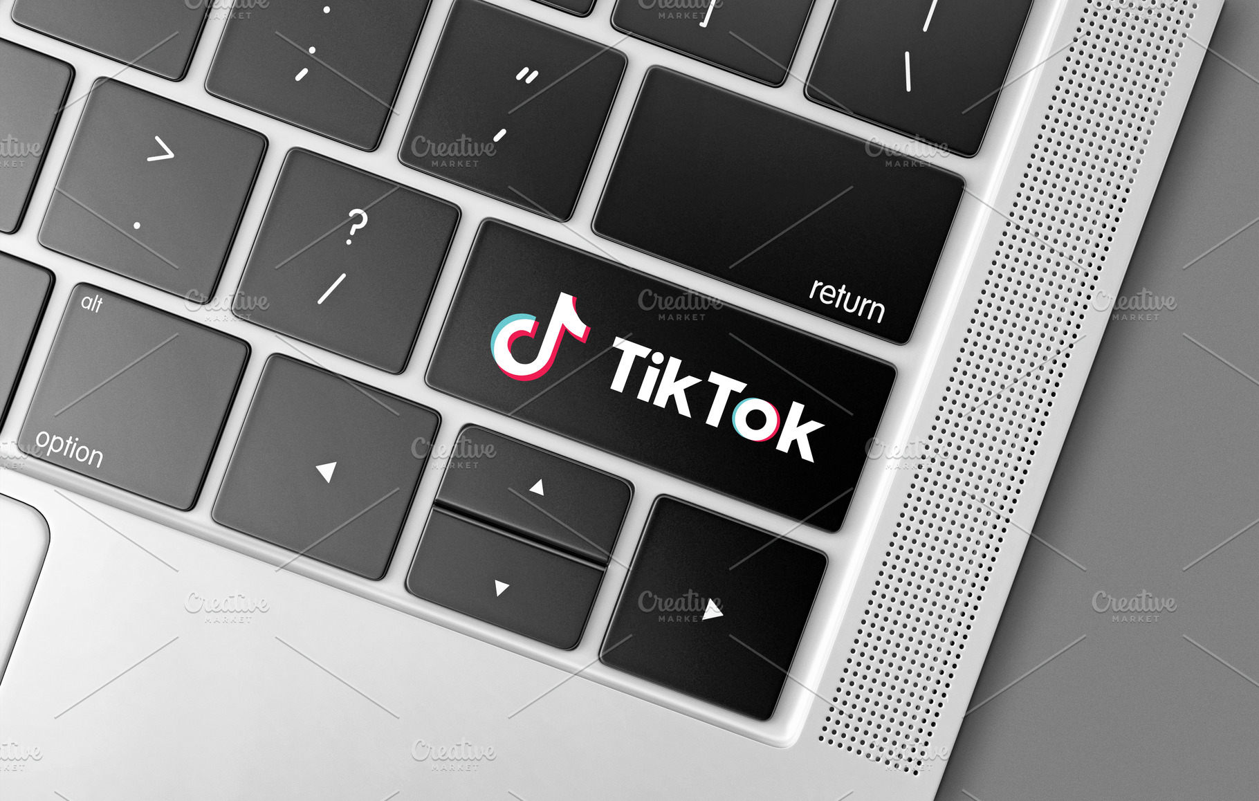 Tik Tok social network computer key, a Technology Photo by BOOCYS