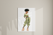20 Black Girl Fashion Clipart, a Person Illustration by Pati Charm Studio (Thumbnail 7 of 8)