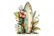 Summer Surfboard Clipart, an Illustration by Craft Nest (Thumbnail 10 of 12)