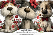 Whimsical Spring Dog Clipart Png, an Animal 3D Model by GatewayDesign (Thumbnail 1 of 2)