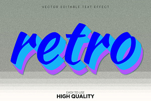 Retro Text Effect Design, a Layer Style Add-On by CreativeShaper