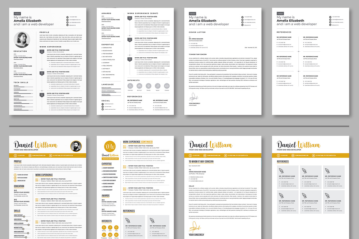 JOB WINNING RESUME - 50 TEMPLATES, a Resume Template by ResumeInventor (Photo 6 of 184)