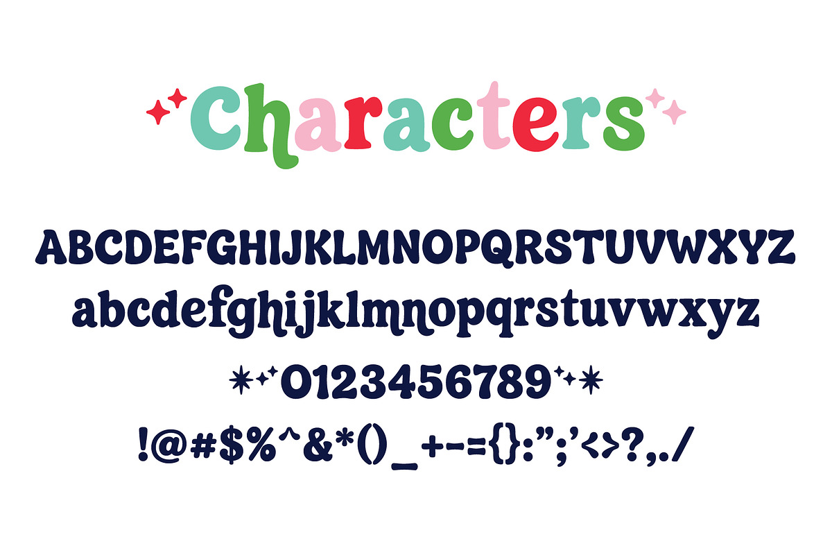 Christmas Cheer Retro Font, a Slab Serif Font by Miss Tiina (Photo 2 of 5)