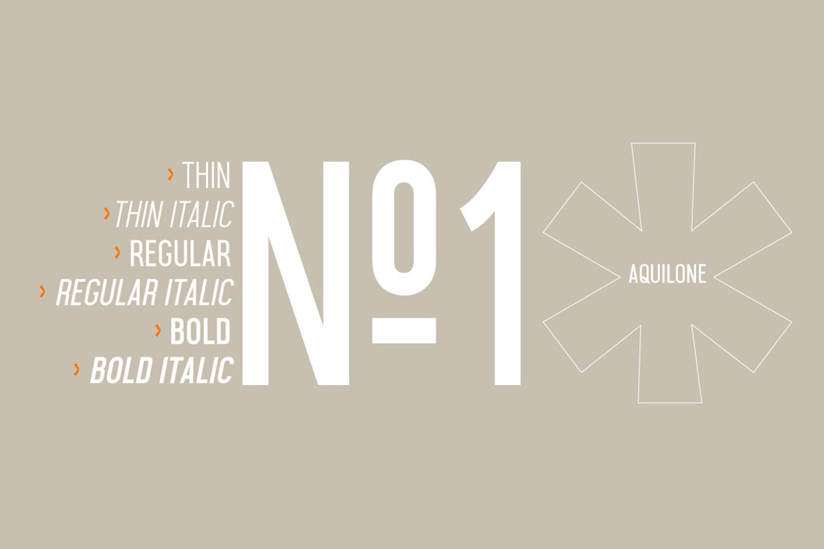 AQUILONE font preview 5