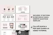 Canva Website Sales Page Template, a Landing Page Template by Deepa Template Studio (Thumbnail 5 of 8)