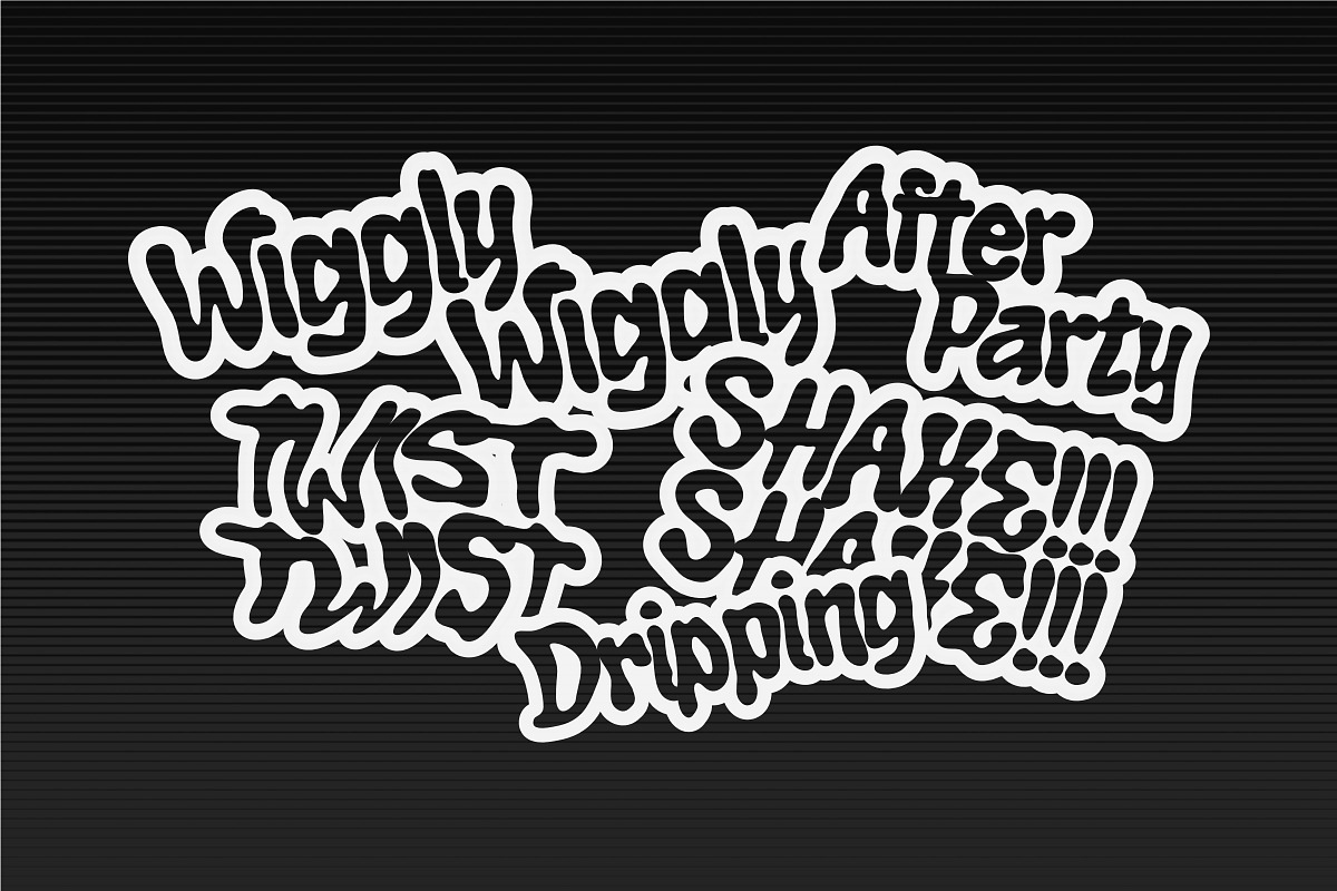 Wiggly Club Font, a Handwritten Font by Sekyra Lab (Photo 6 of 11)