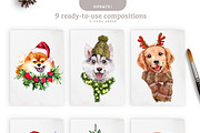 Christmas dogs, an Animal Illustration by Funnystore (Thumbnail 6 of 10)