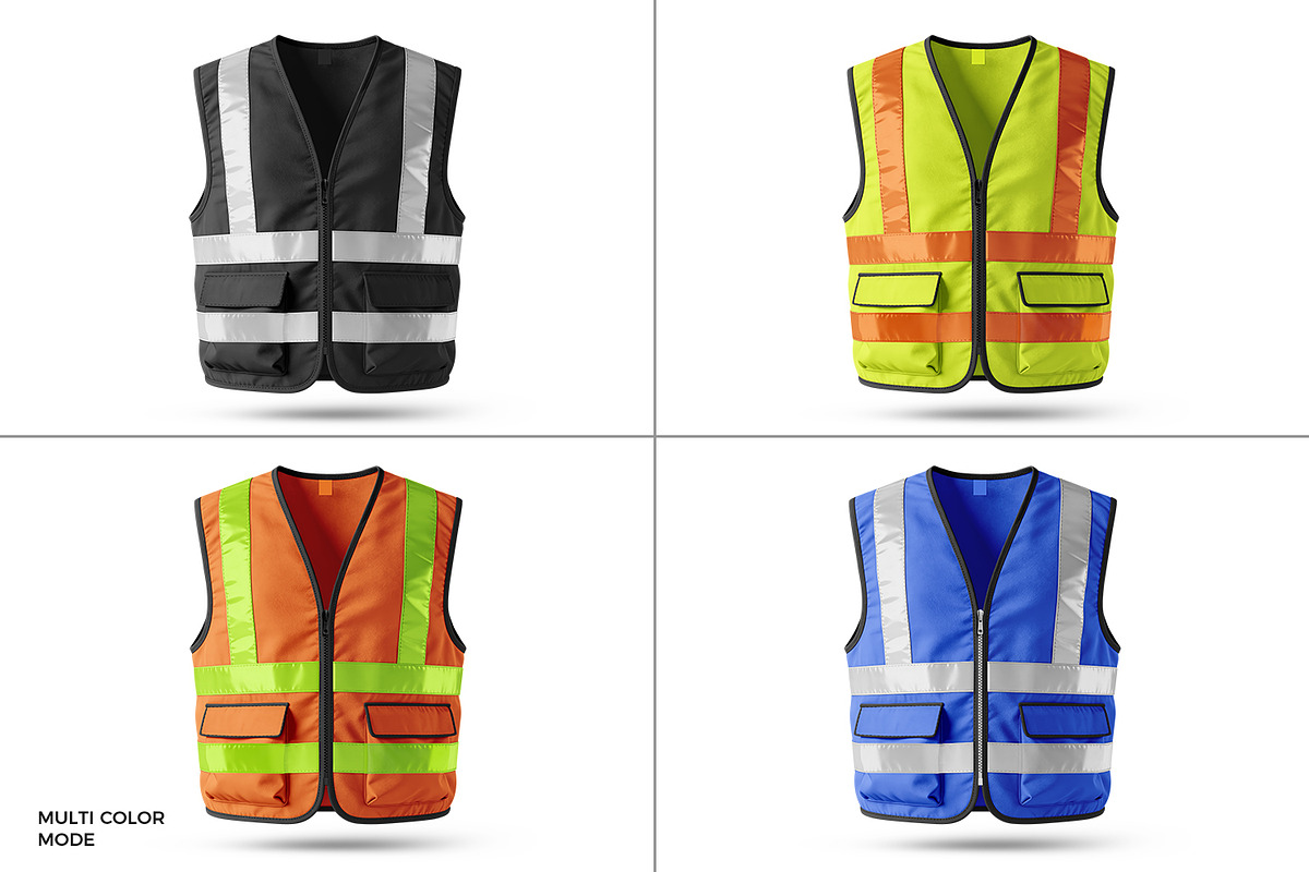 Construction Safety Vest Mockup, an Apparel Mockup by Ram Studio LLC (Photo 4 of 8)