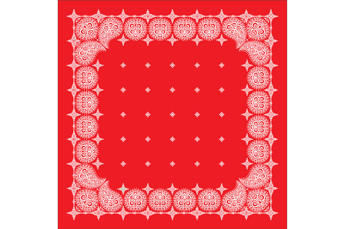 Set Of 4 Paisley Bandana's, a Pattern Graphic by Bakhtiozin art graphic (Photo 3 of 5)