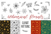 Whimsical Florals Patterns Clipart, a Pattern Graphic by AnnaViolet_store (Thumbnail 1 of 14)