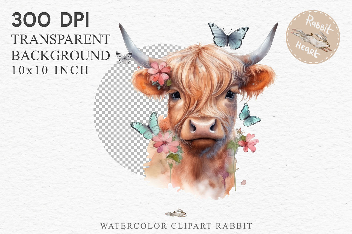 Highland Baby Cow Girl & Boy Dressed, an Animal Illustration by Rabbit Heart (Photo 3 of 7)