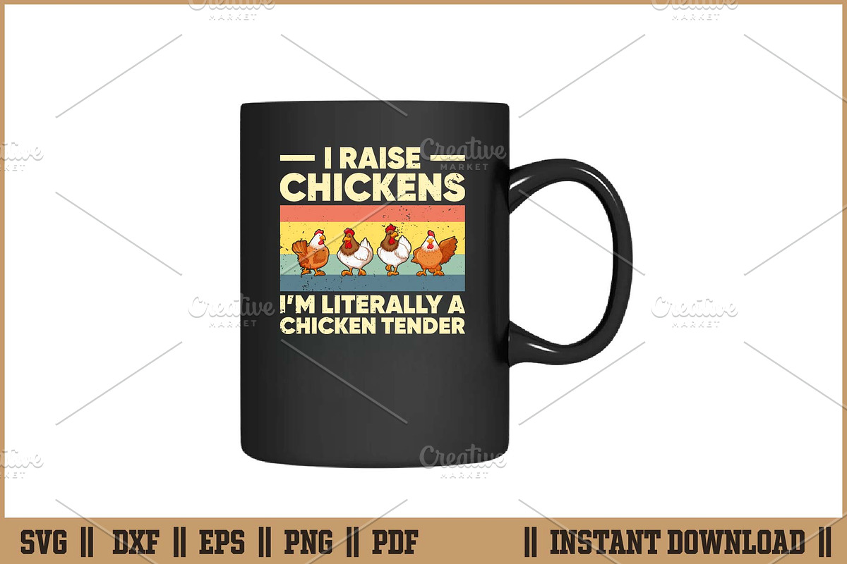 I Raise Chicken I'm Literally SVG, an Illustration by Handy Arts Studio (Photo 3 of 3)