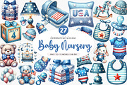 4th of July Blue Baby Nursery PNG, an Illustration by SinaCreation (Thumbnail 1 of 5)
