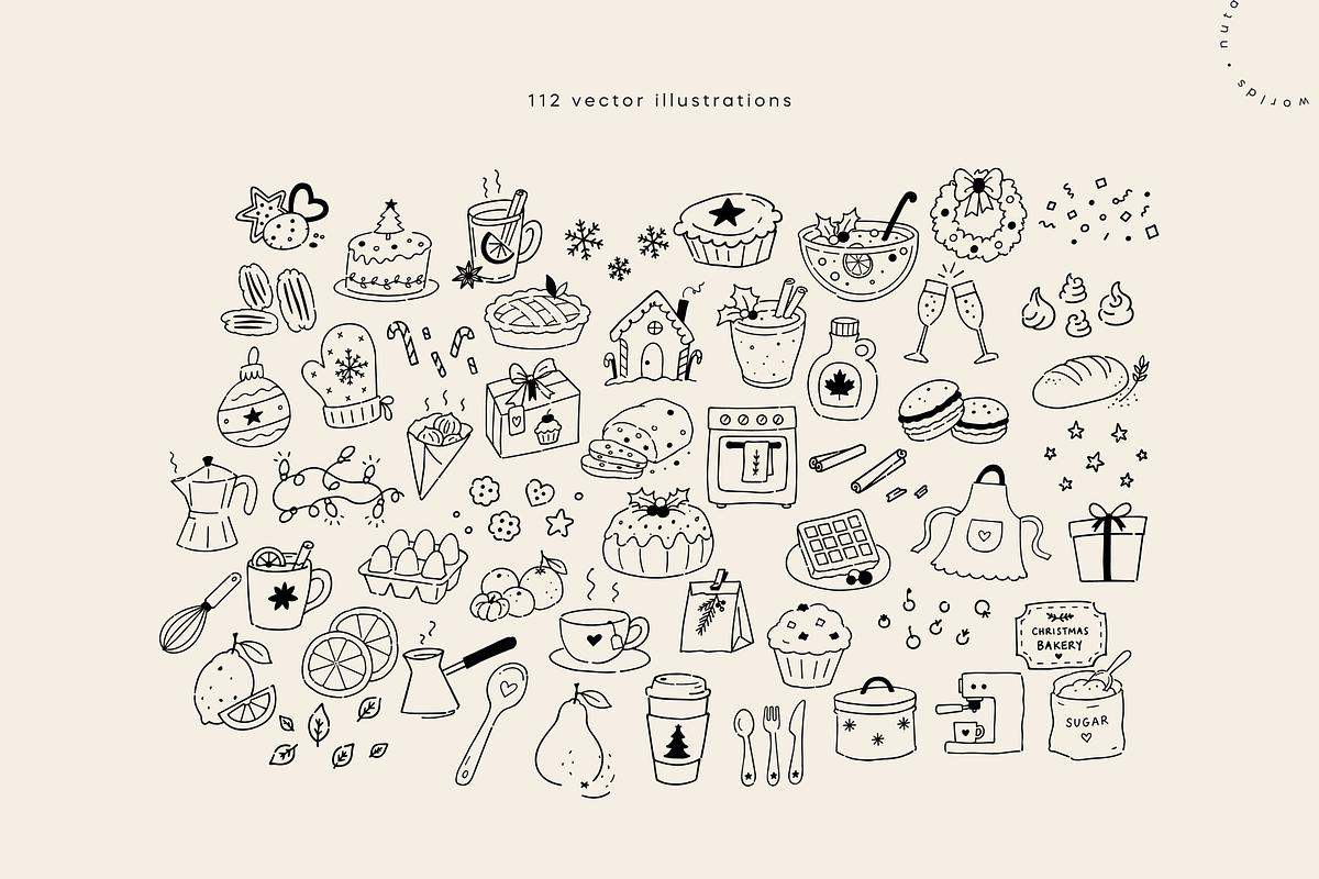 Christmas Bakery | Cozy Vector Pack, an Object Illustration by Nutalin Art (Photo 4 of 13)