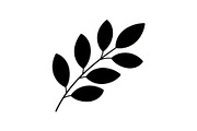Botanical Leaf Silhouette Bundle, an Illustration by Creativeshirt (Thumbnail 45 of 51)