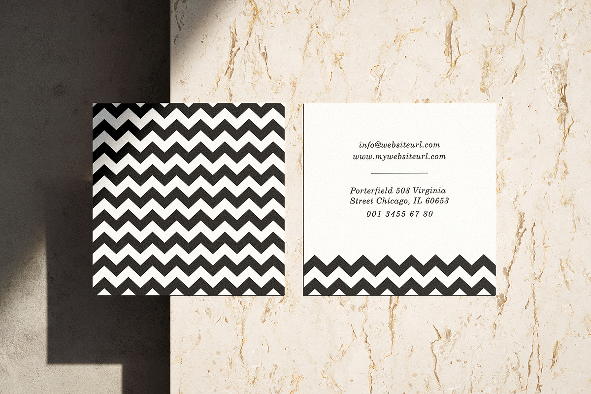 Modern Square Business Card