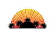 Desert Sunset Landscape Bundle, an Illustration by yasushie (Thumbnail 14 of 31)