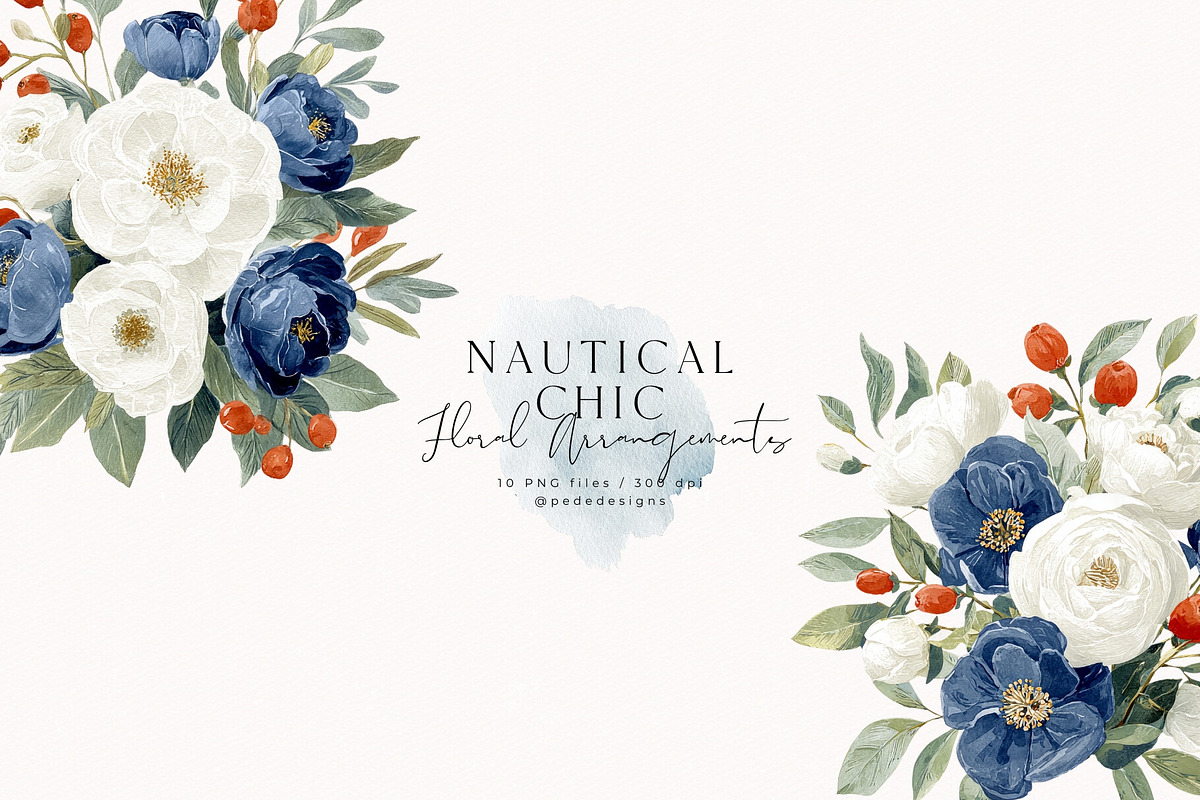Nautical Chic Collection, a Decorative Illustration by PeDe Designs (Photo 13 of 29)