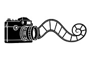Vintage Camera Film Silhouette, an Object Illustration by yasushie (Thumbnail 17 of 31)