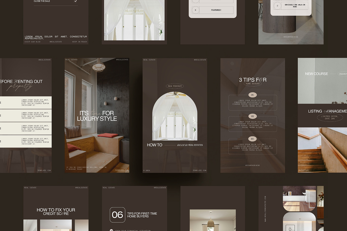 Real Estate Story Templates (CANVA), a Social Media Template by Prapti Design (Photo 4 of 9)